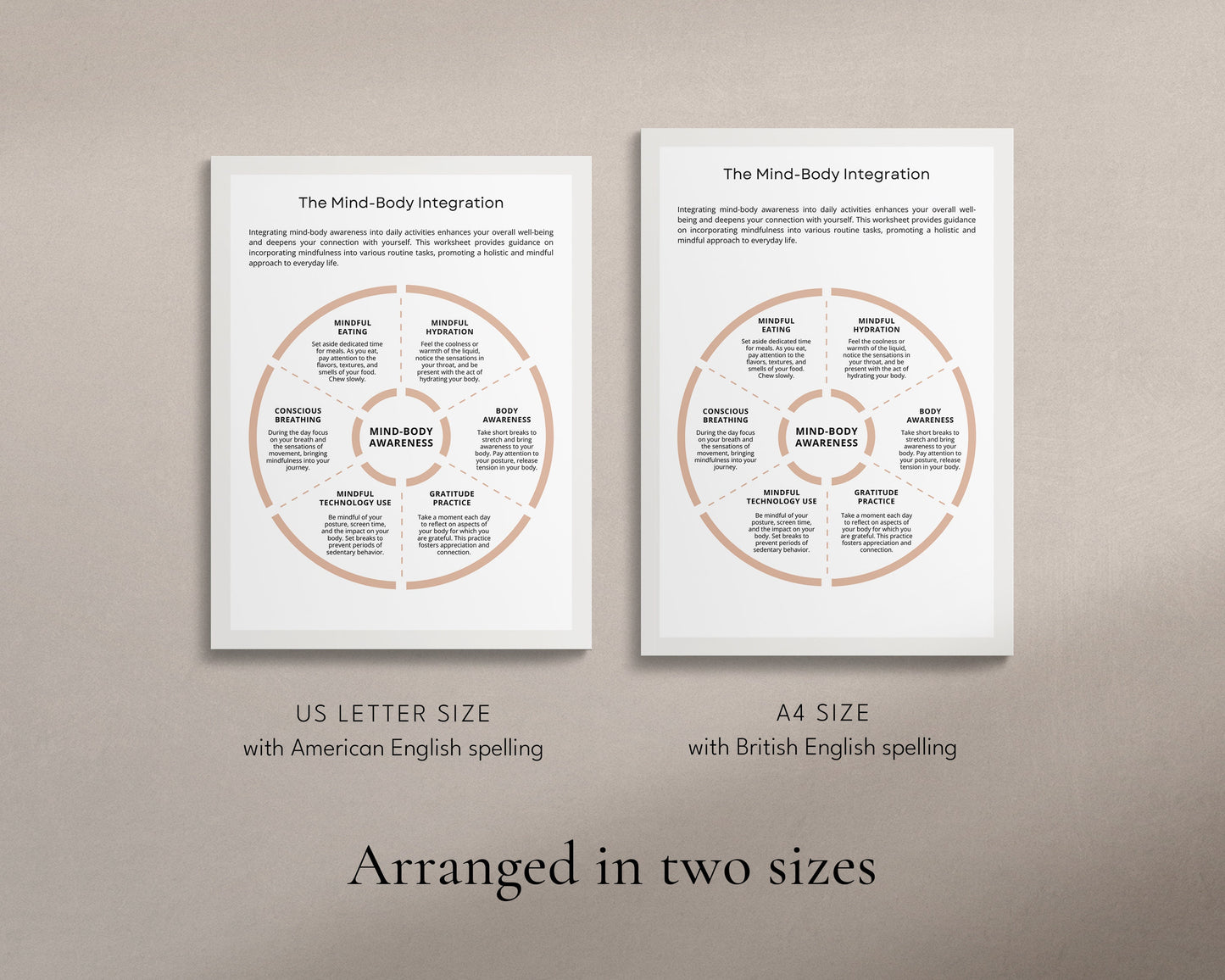 Somatic Therapy Worksheets – Canva Templates for Emotional Regulation & Trauma Healing