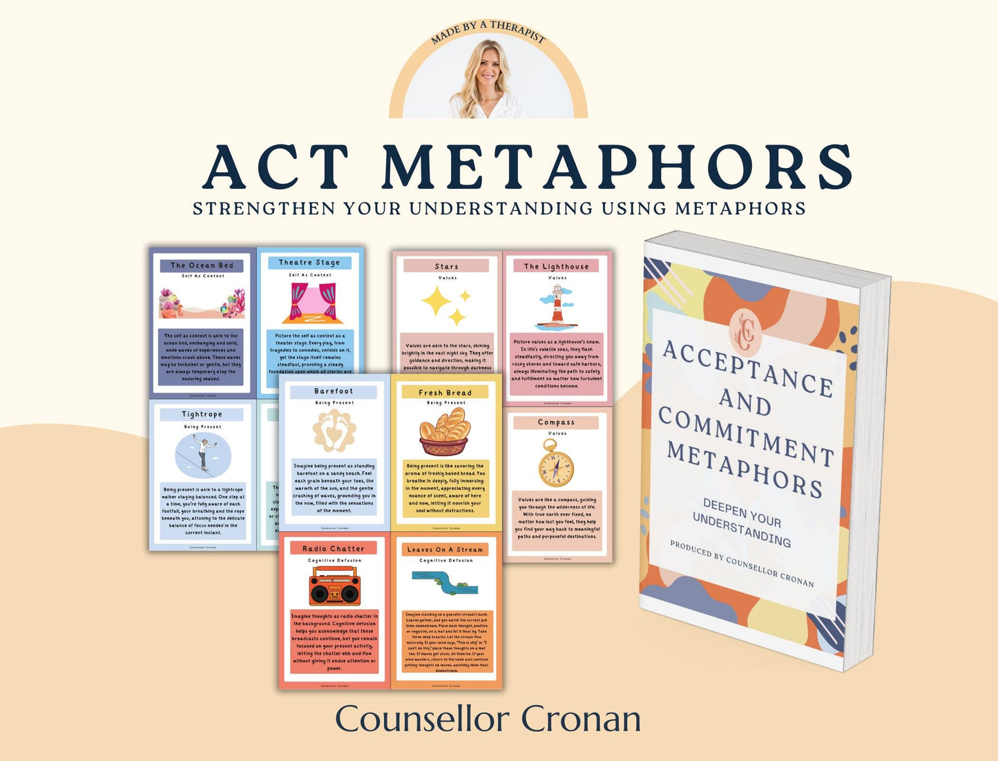 Empower Growth with ACT Tools — Acceptance Therapy Worksheets & Cards Bundle