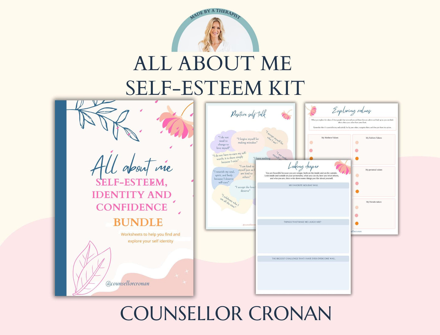 Empower Growth with ACT Tools — Acceptance Therapy Worksheets & Cards Bundle